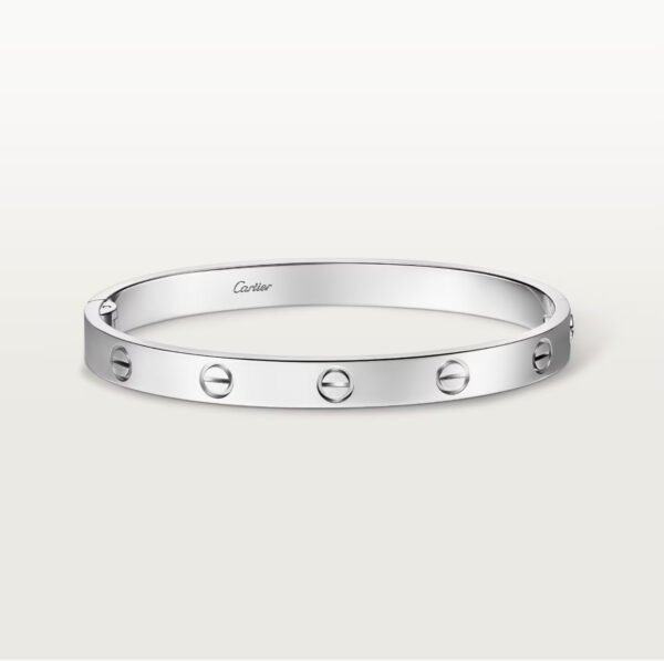 CARTIER LOVE 18K WHITE GOLD CLASSIC MODEL BRACELET - Ảnh 3