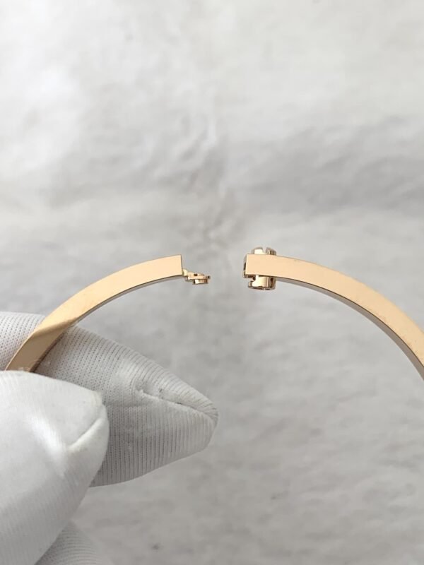 CARTIER LOVE 18K ROSE GOLD , PAVED, SMALL SIZE BRACELET - Ảnh 8