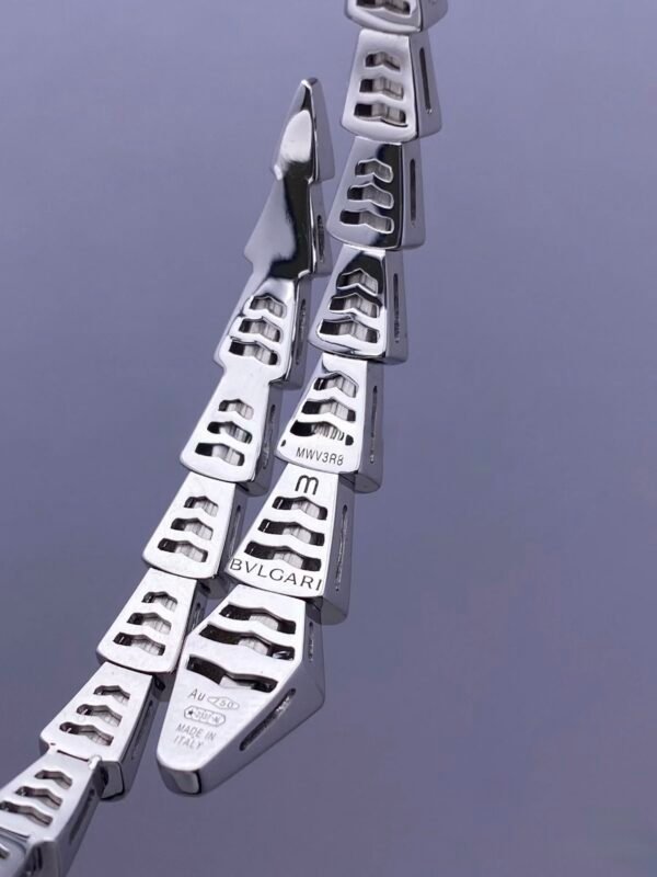 BULGARI SERPENTI VIPER WHITE GOLD BRACELET - Ảnh 8