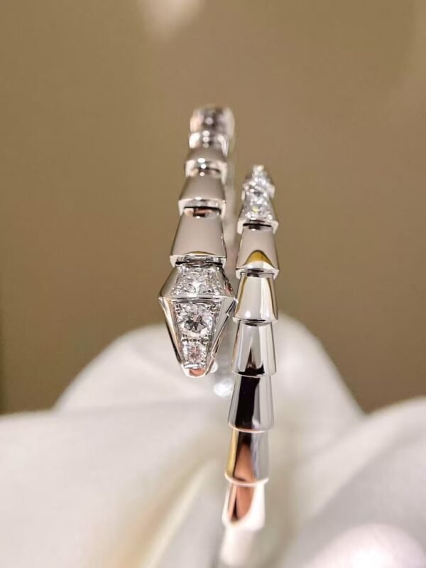 BULGARI SERPENTI VIPER WHITE GOLD BRACELETS