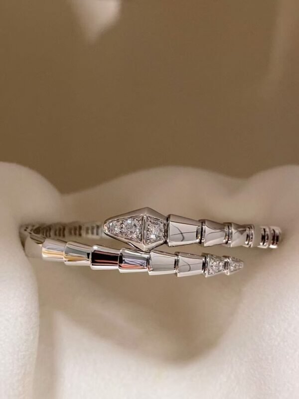 BULGARI SERPENTI VIPER WHITE GOLD BRACELETS - Ảnh 3