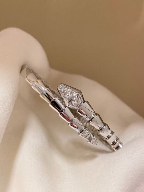 BULGARI SERPENTI VIPER WHITE GOLD BRACELETS - Ảnh 4