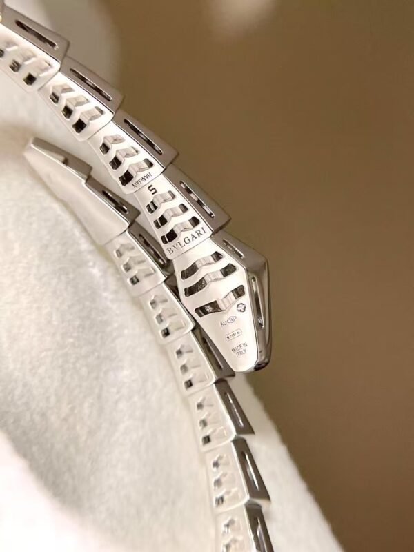 BULGARI SERPENTI VIPER WHITE GOLD BRACELETS - Ảnh 2