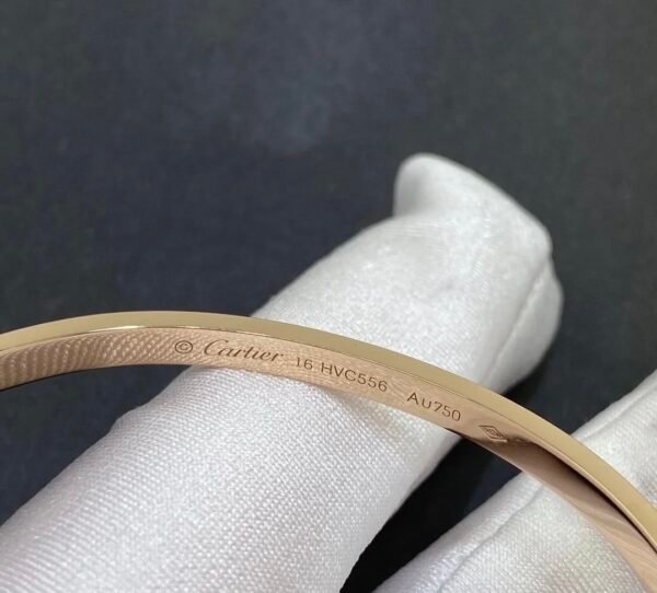 CARTIER LOVE 18K ROSE GOLD SMALL SIZE 6 DIAMOND - Ảnh 2