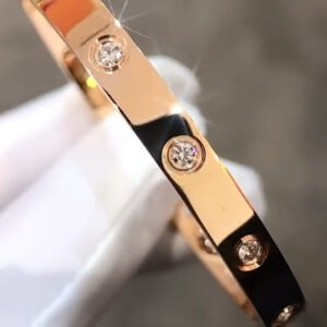 CARTIER LOVE ROSE GOLD 10 DIAMOND BRACELET
