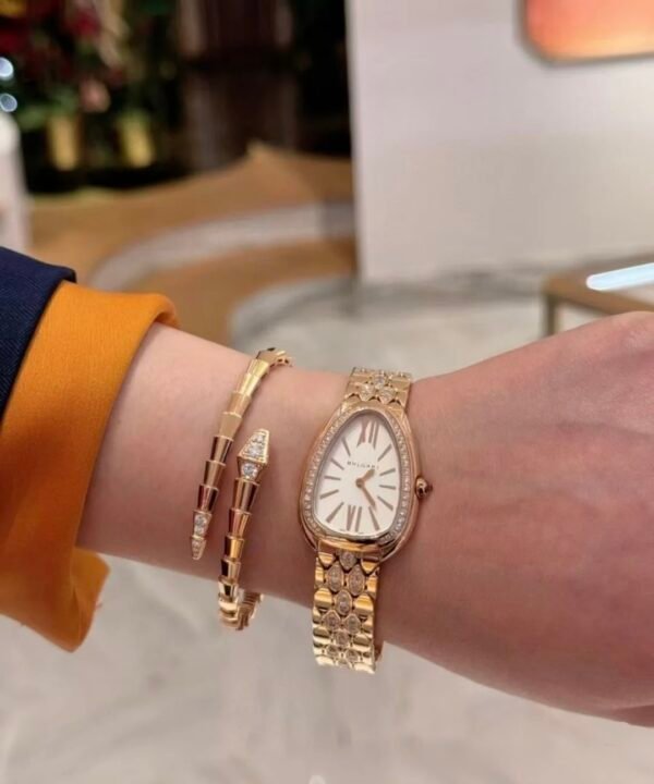 BULGARI SERPENTI VIPER YELLOW GOLD BRACELETS - Ảnh 8