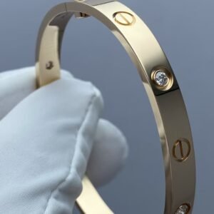 CARTIER LOVE 4 DIAMOND YELLOW GOLD BRACELET