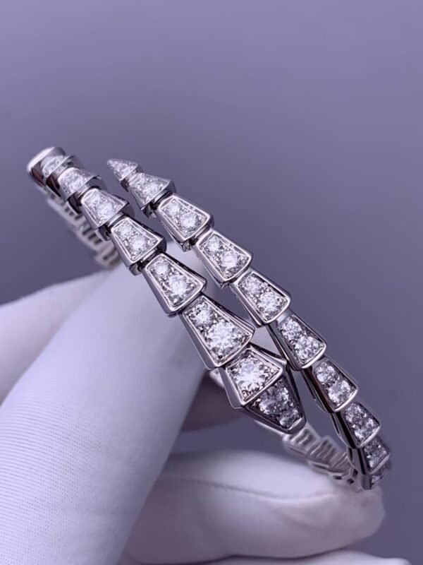 BULGARI SERPENTI VIPER WHITE GOLD BRACELET