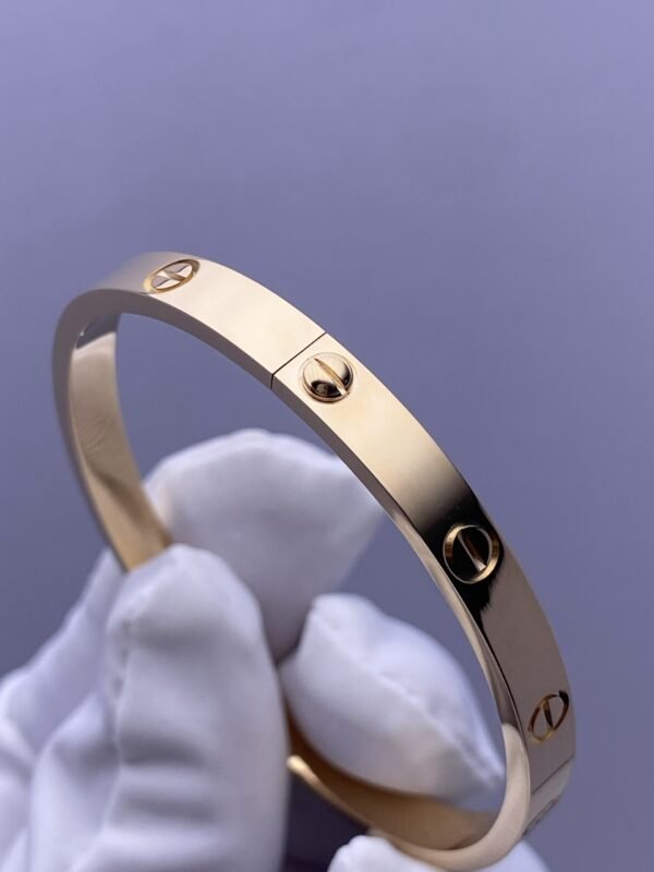 CARTIER LOVE YELLOW GOLD CLASSIC MODEL BRACELET - Ảnh 8