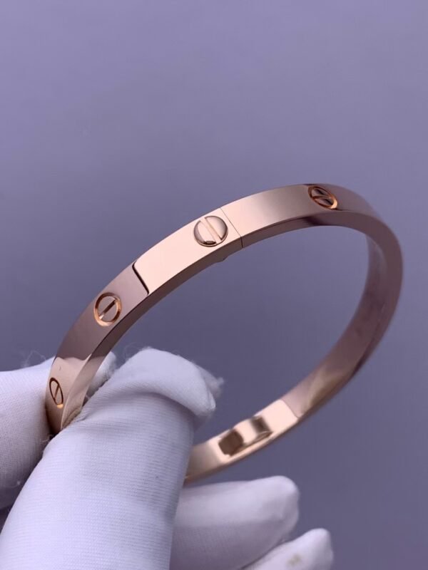 CARTIER LOVE ROSE GOLD MEDIUM SIZE BRACELET - Ảnh 3