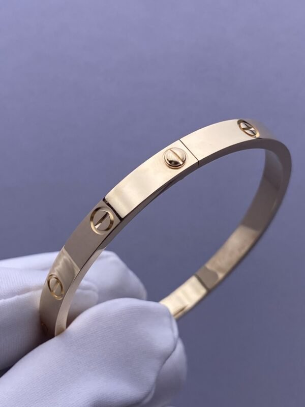 CARTIER LOVE YELLOW GOLD CLASSIC MODEL BRACELET - Ảnh 5