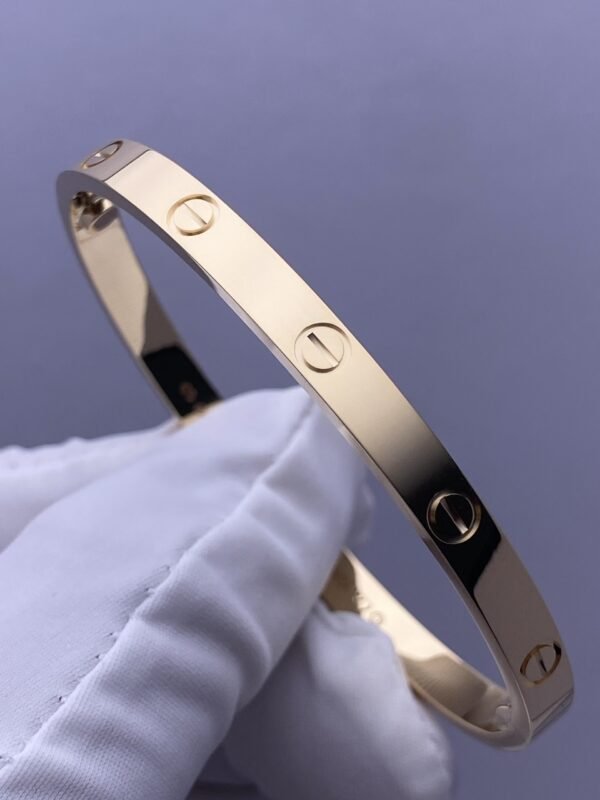 CARTIER LOVE YELLOW GOLD CLASSIC MODEL BRACELET - Ảnh 4
