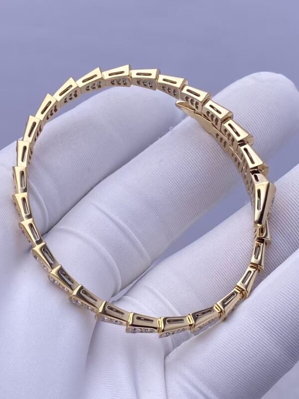 BULGARI SERPENTI VIPER YELLOW GOLD BRACELET - Ảnh 4