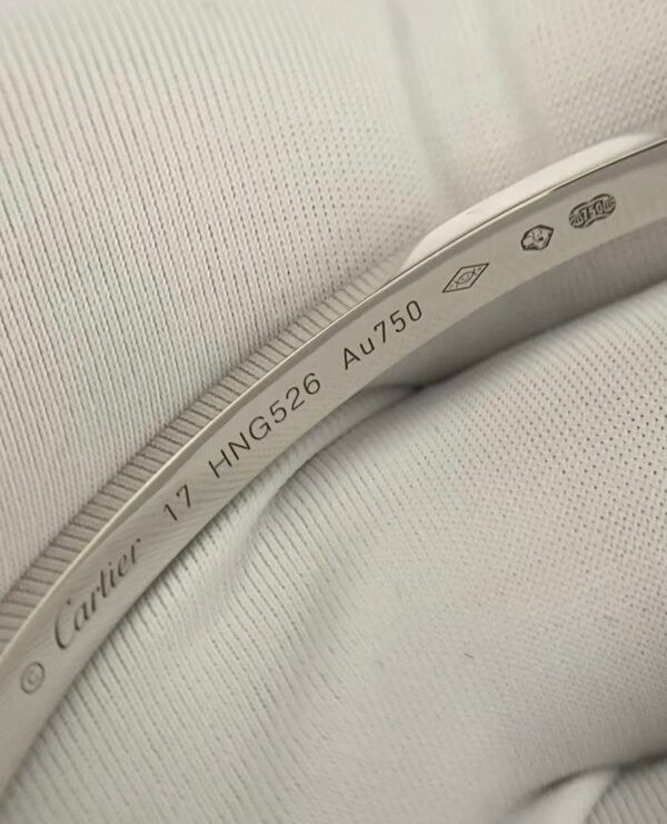 CARTIER LOVE 18K WHITE GOLD SIZE SMALL BRACELET - Ảnh 5