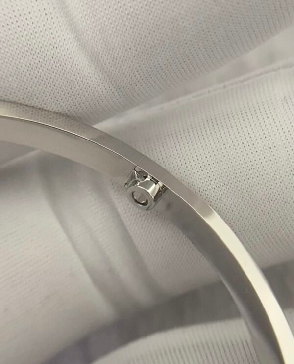 CARTIER LOVE 18K WHITE GOLD SIZE SMALL BRACELET - Ảnh 6