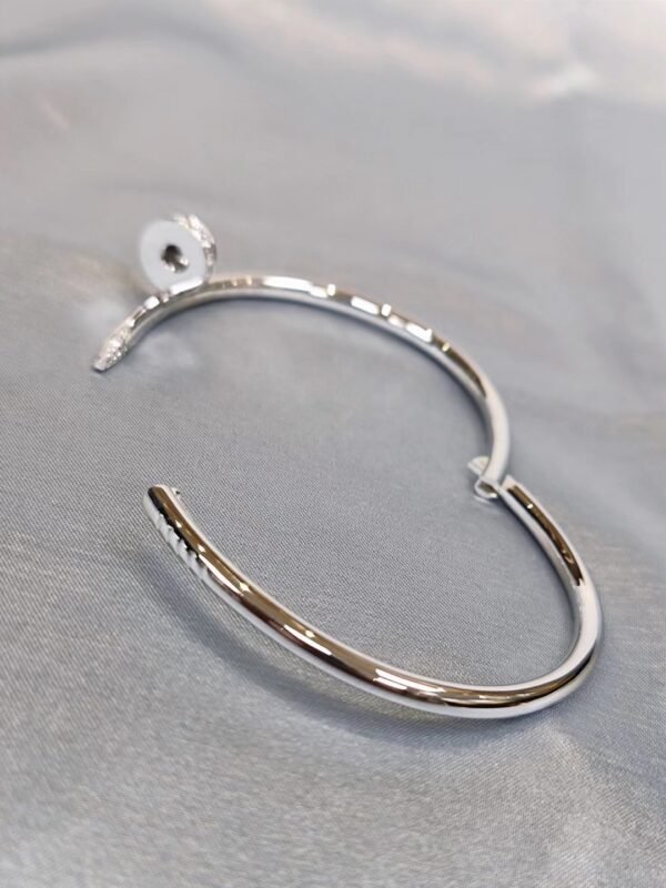 CARTIER JUSTE UN CLOU 18K WHITE GOLD, DIAMOND BRACELET - Ảnh 4