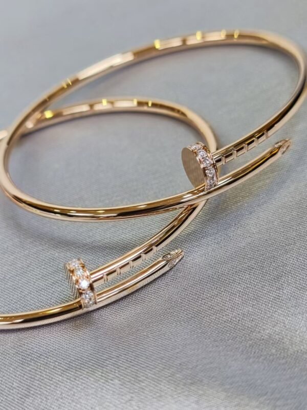 CARTIER JUSTE UN CLOU 18K ROSE GOLD SIZE SMALL BRACELET - Ảnh 4