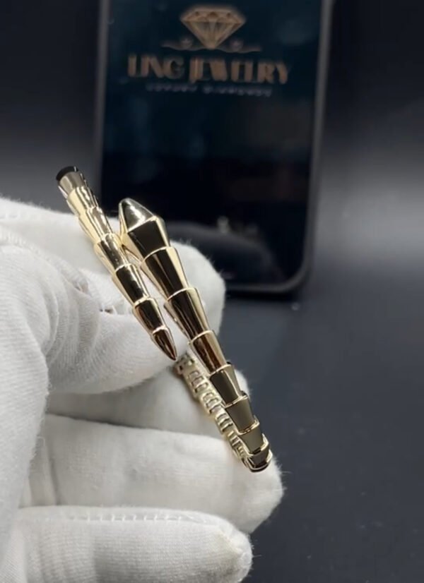 BULGARI VIPER SERPENTI 18K YELLOW GOLD BRACELET - Ảnh 3