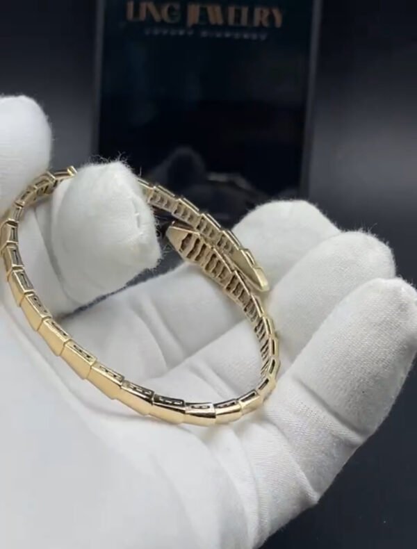 BULGARI VIPER SERPENTI 18K YELLOW GOLD BRACELET - Ảnh 5
