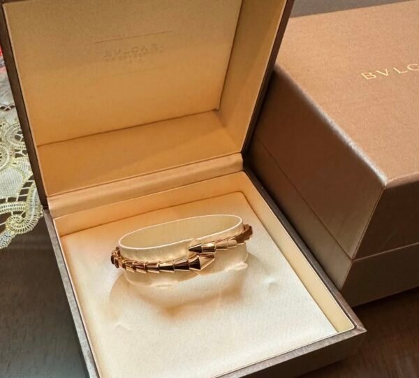 BULGARI VIPER SERPENTI 18K ROSE GOLD BRACELET - Ảnh 3