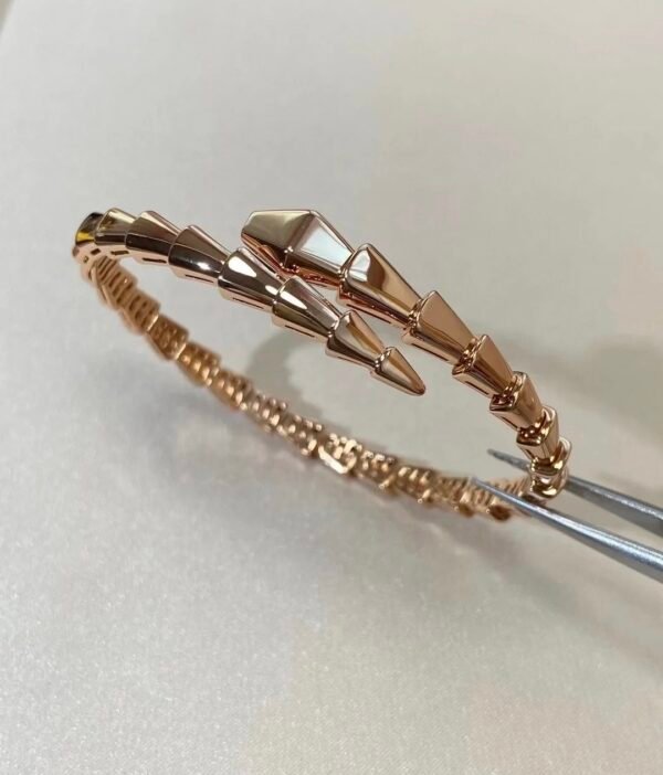 BULGARI VIPER SERPENTI 18K ROSE GOLD BRACELET - Ảnh 7