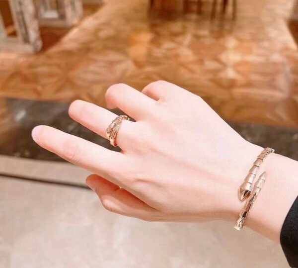 BULGARI VIPER SERPENTI 18K ROSE GOLD BRACELET - Ảnh 9