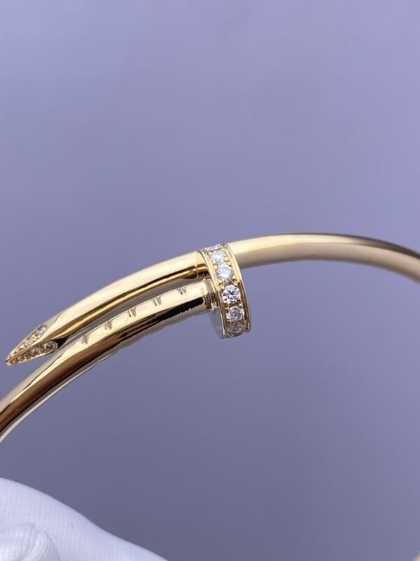 CARTIER JUSTE UN CLOU 18K YELLOW GOLD SMALL SIZE DIAMOND BRACELET - Ảnh 7