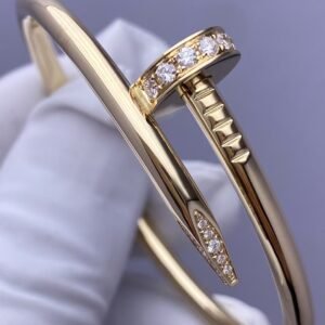 CARTIER JUSTE UN CLOU 18K YELLOW GOLD CLASSIC MODEL, DIAMOND BRACELET
