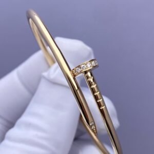 CARTIER JUSTE UN CLOU 18K YELLOW GOLD SMALL SIZE DIAMOND BRACELET