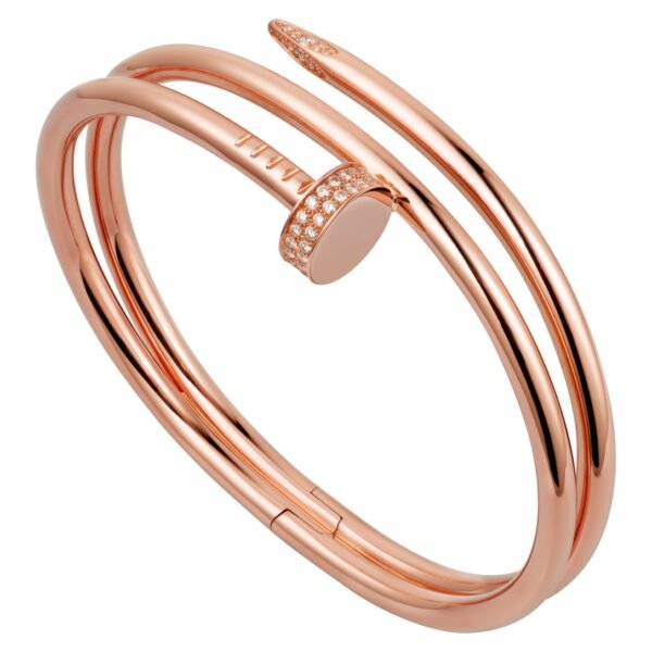 JUSTE UN CLOU BRACELET, ROSE GOLD,DOUBLE, DIAMONDS