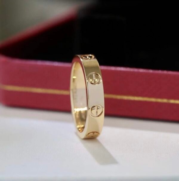 CARTIER LOVE RING, YELLOW GOLD, SMALL MODEL - Ảnh 3
