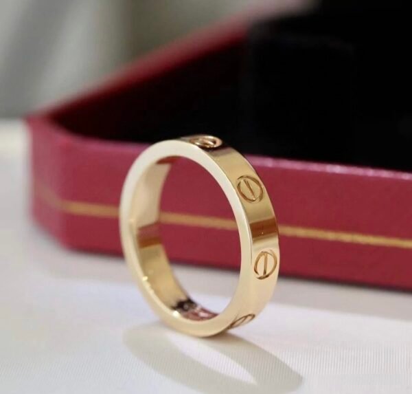 CARTIER LOVE RING, YELLOW GOLD, SMALL MODEL - Ảnh 4
