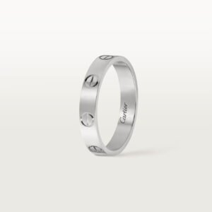 CARTIER LOVE RING, WHITE GOLD, SMALL MODEL