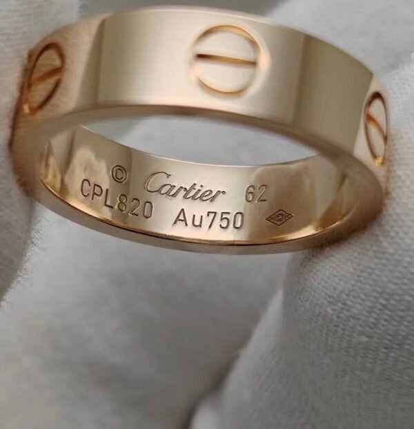 CARTIER LOVE RING, ROSE GOLD, CLASSIC MODEL - Ảnh 5