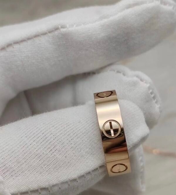 CARTIER LOVE RING, ROSE GOLD, CLASSIC MODEL - Ảnh 4