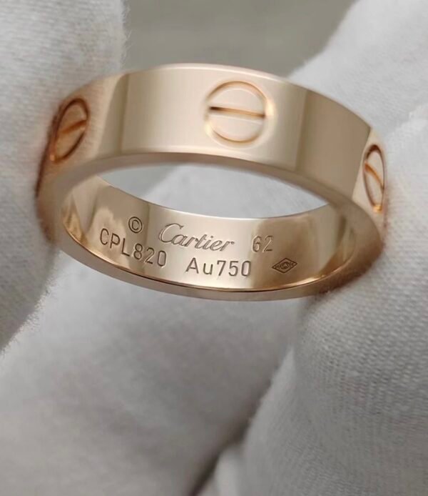 CARTIER LOVE RING, ROSE GOLD, CLASSIC MODEL - Ảnh 3