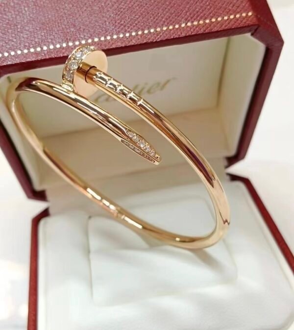 CARTIER JUSTE UN CLOU 18K ROSE GOLD CLASSIC MODEL BRACELET - Ảnh 7
